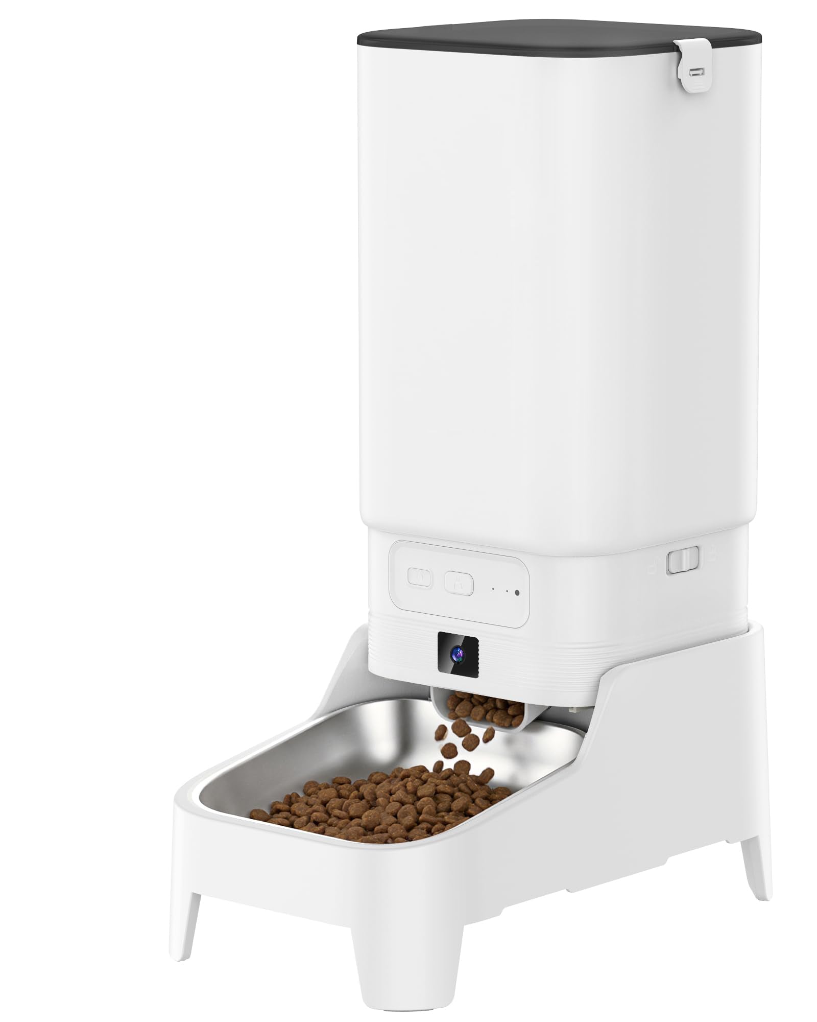 Automatic Cat Feeder with Camera 7L Smart Pet Feeder 1080P Video WiFi App Control