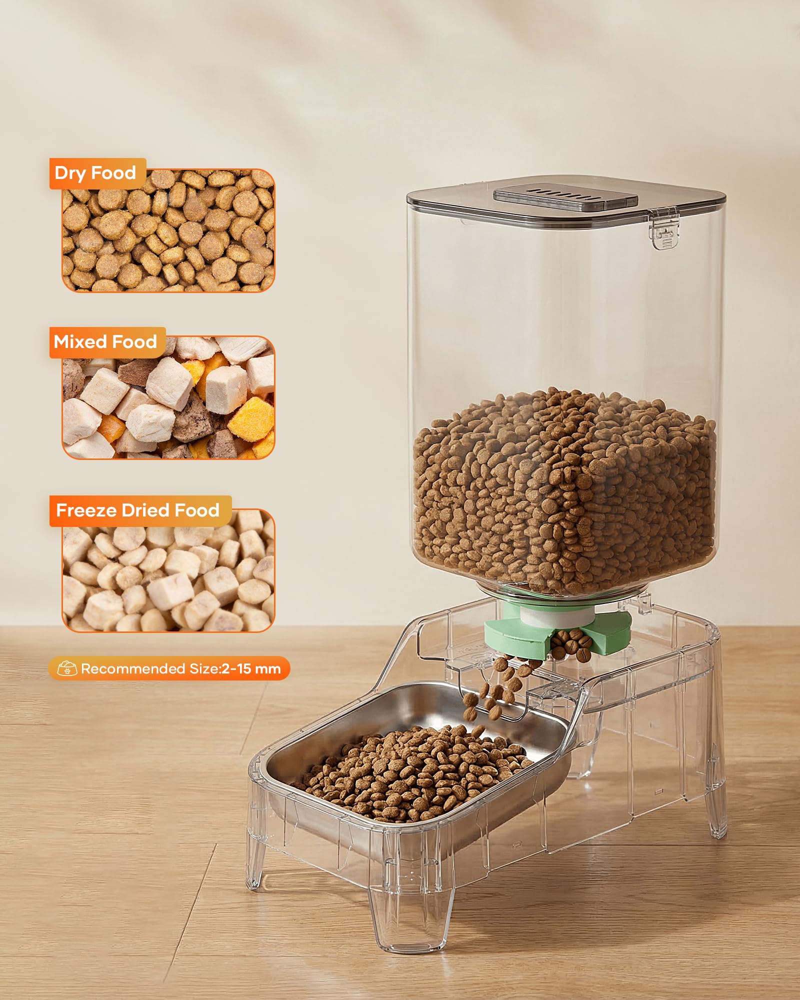 Automatic Cat Feeder with Camera 7L Smart Pet Feeder 1080P Video WiFi App Control